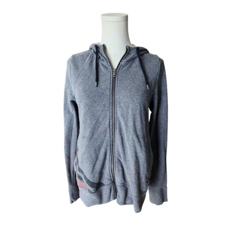Under Armour Gray Full Zip Hoodie Sweatshirt Athleisure Style MD
